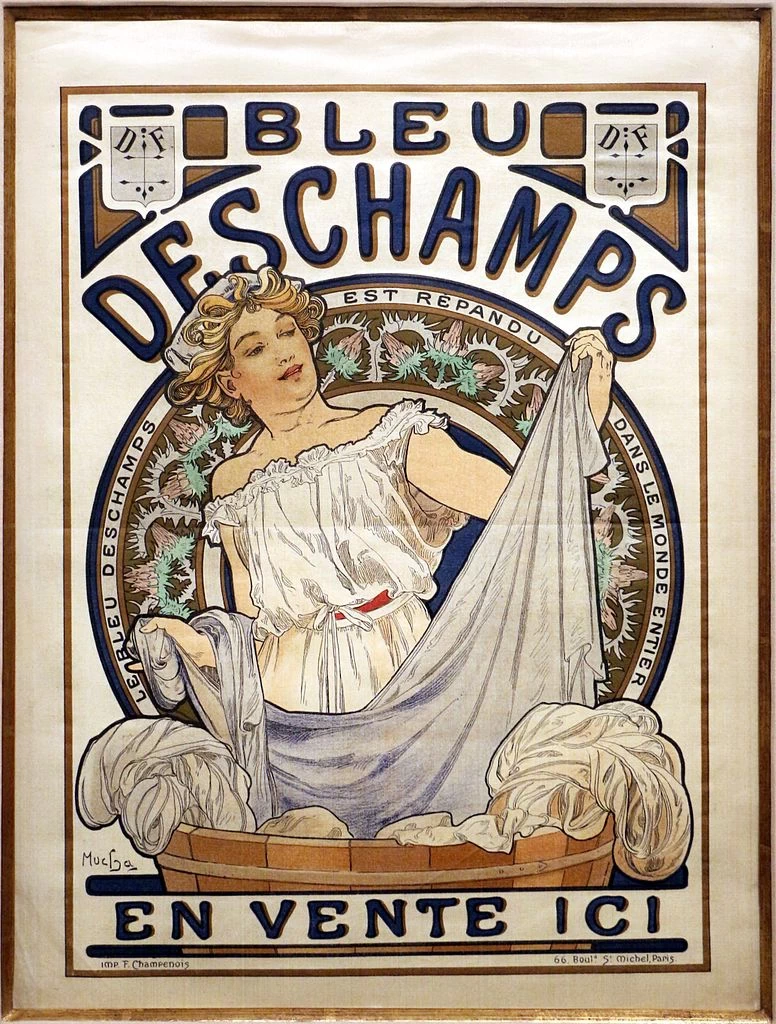 Alfons Mucha - bleu deschamps, 1897